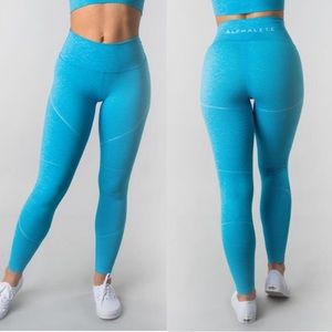 Alphalete Revival Leggings XS Cayman Blue